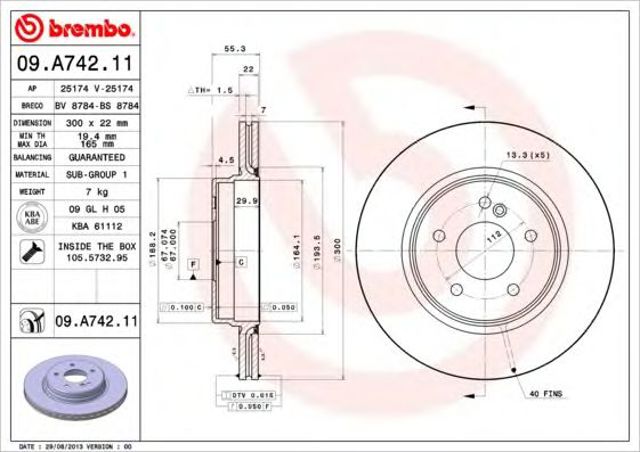 09A74211 Brembo