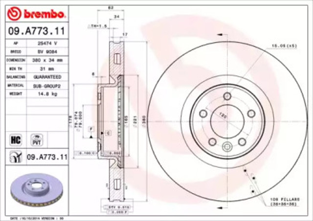 09A77311 Brembo