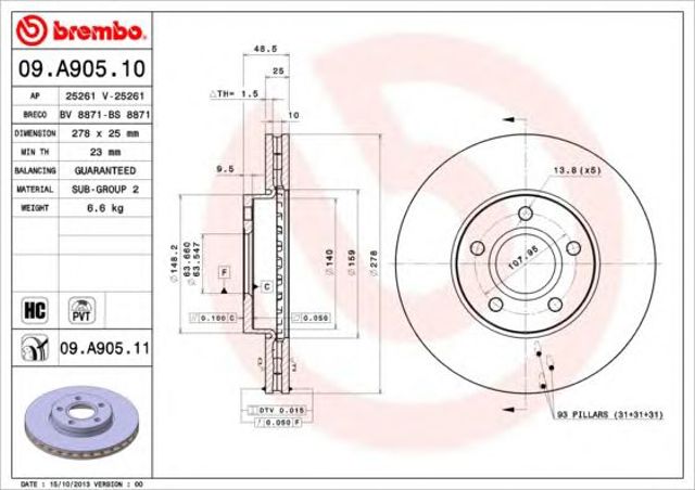 09A90510 Brembo