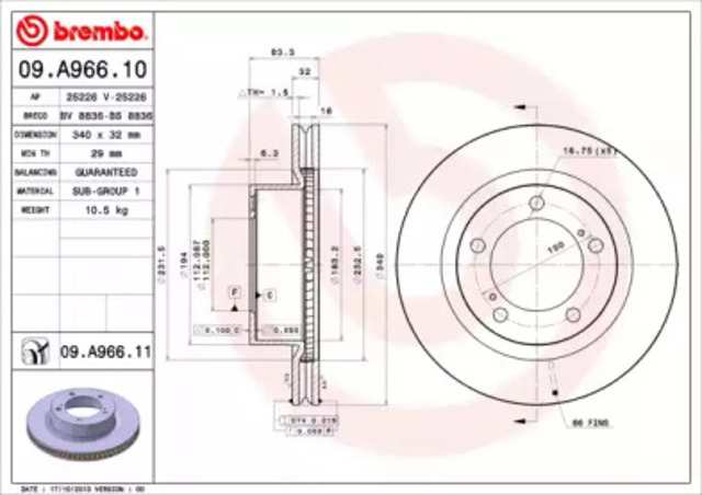 09A96611 Brembo