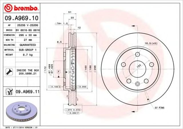 09A96910 Brembo