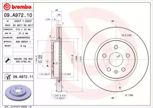 09A97211 Brembo