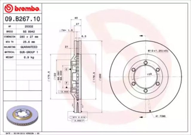 09B26710 Brembo