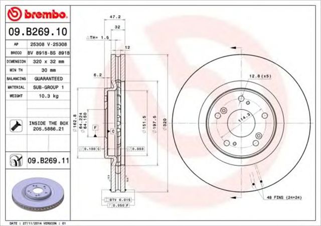 09B26910 Brembo