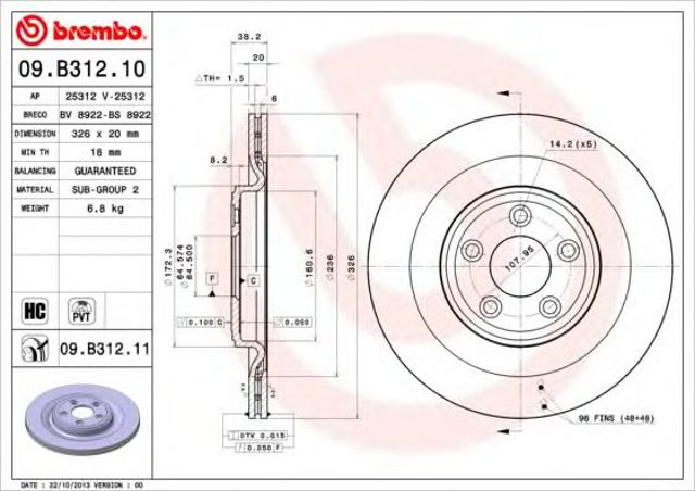 09B31211 Brembo