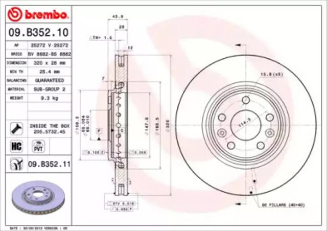 09B35211 Brembo