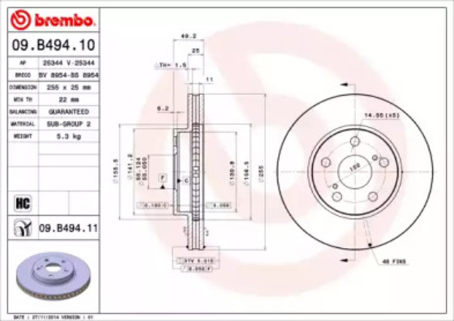 09B49411 Brembo