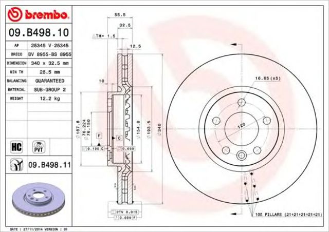 09B49810 Brembo