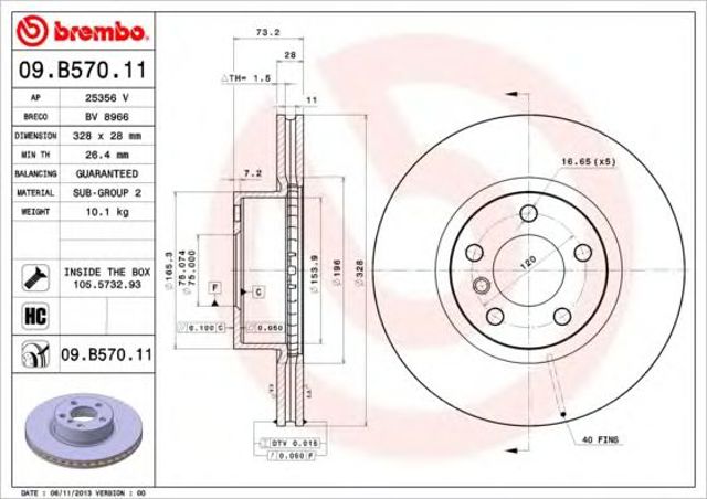 09B57011 Brembo