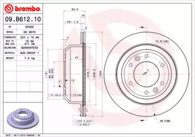 09B61210 Brembo
