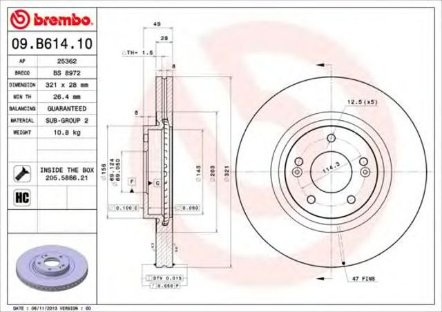 09B61410 Brembo