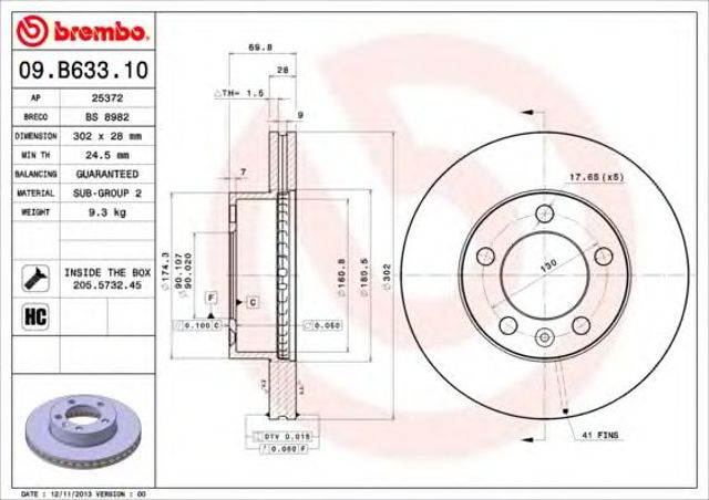 09B63310 Brembo