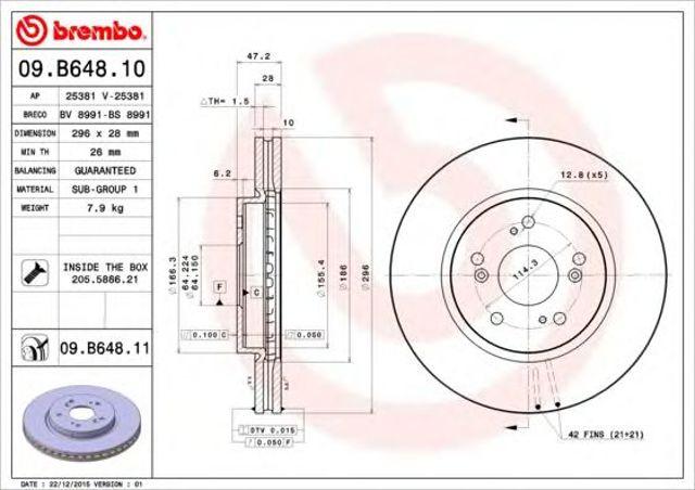09B64810 Brembo