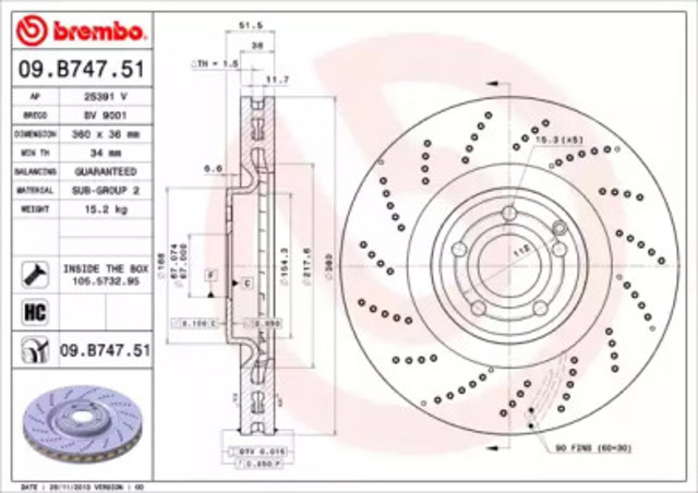 09B74751 Brembo