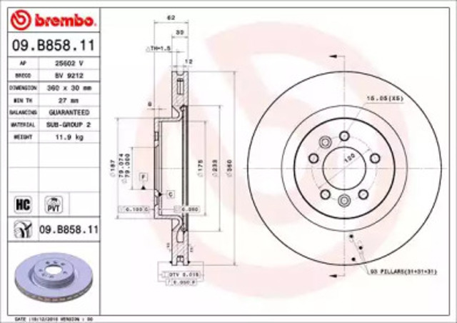 09B85811 Brembo