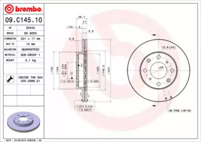 09C14510 Brembo