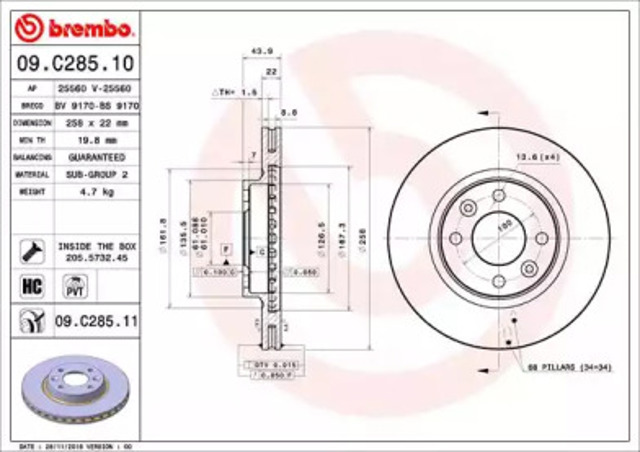 09C28511 Brembo