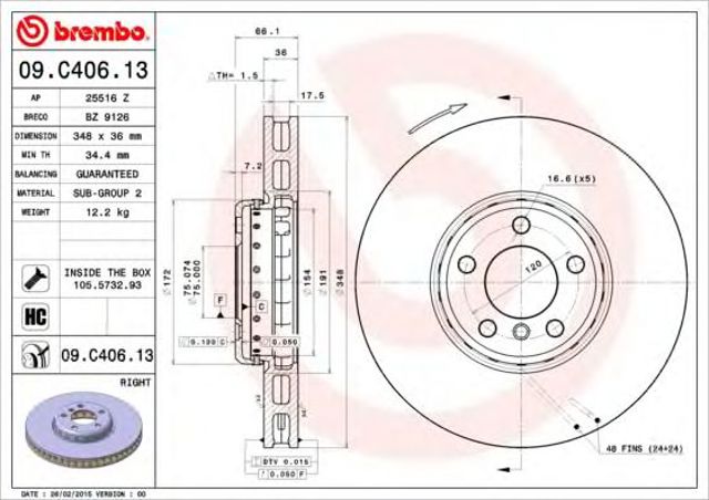 09C40613 Brembo