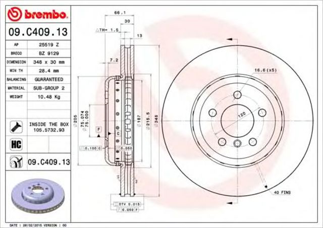 09C40913 Brembo