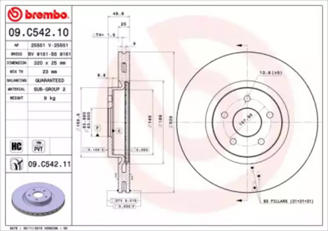 09C54211 Brembo
