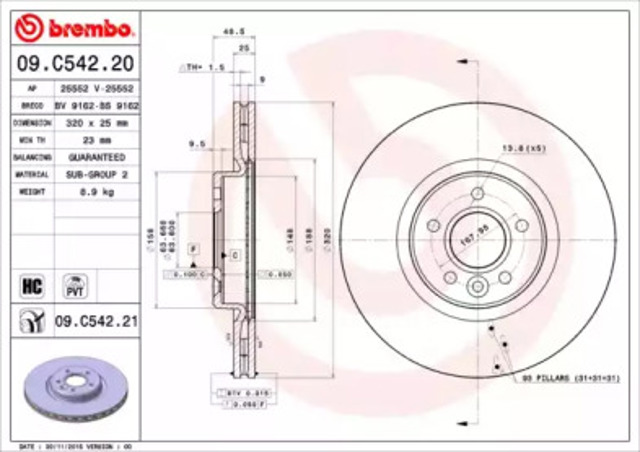 09C54221 Brembo