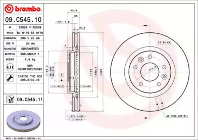 09C54511 Brembo