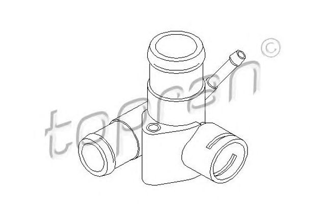 Kołnierz układu chłodzenia (trójnik) 100315 HANS PRIES