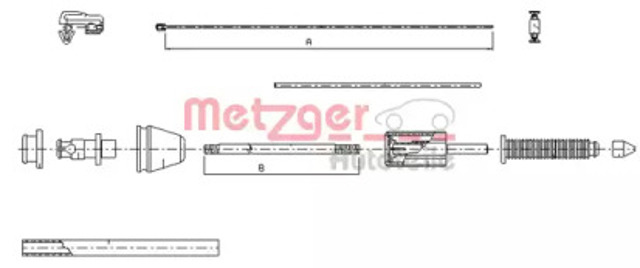 Linka gazu 100383 METZGER