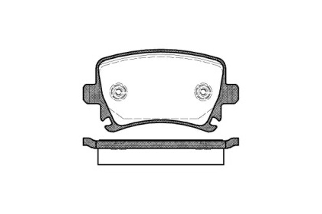 Okładziny (klocki) do hamulców tarczowych tylne 103100 REMSA