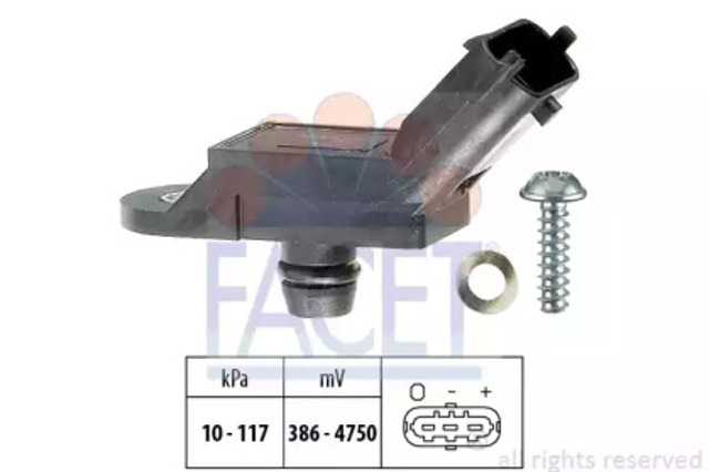 Czujnik ciśnienia w kolektorze ssącym, MAP 103133 FACET