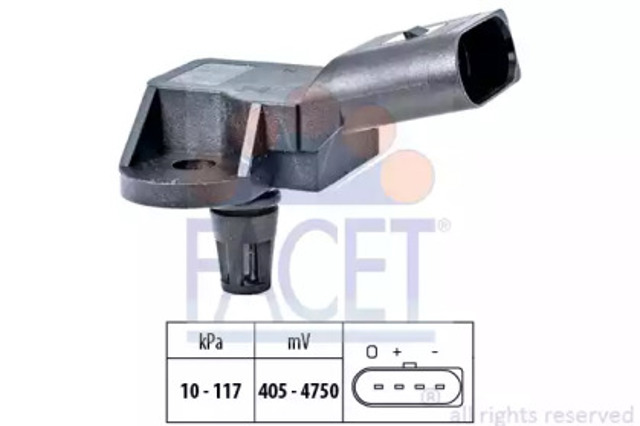 Czujnik ciśnienia w kolektorze ssącym, MAP 103157 FACET