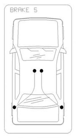 Linka hamulca ręcznego Citroen C4