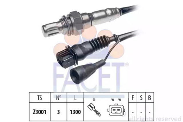 Sonda lambda, czujnik tlenu 107051 FACET