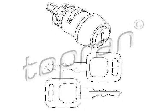 Wkładka stacyjki zapłonowej 107090 HANS PRIES