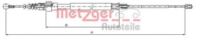 Linka hamulca ręcznego Audi A3