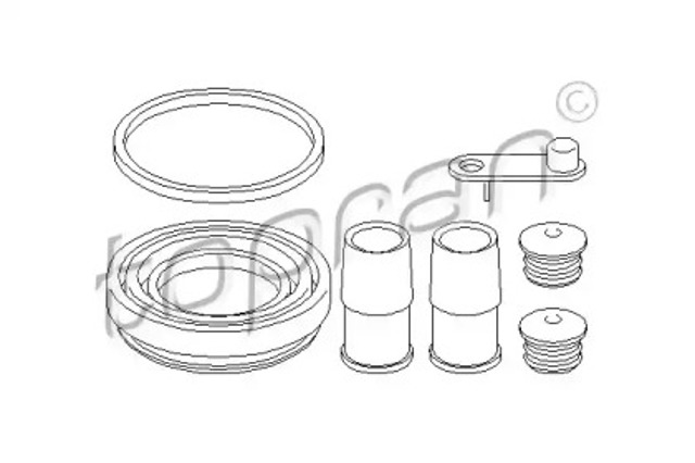 Zestaw naprawczy zacisku hamulcowego przedniego 108348 HANS PRIES