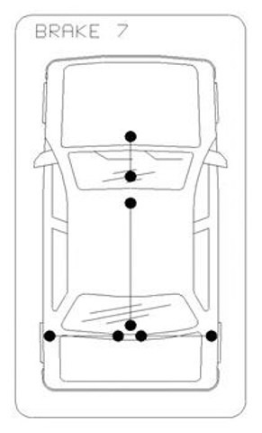 Linka hamulca ręcznego Cadillac CTS