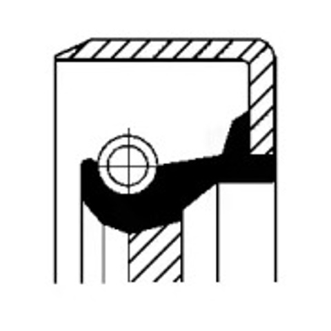 Uszczelniacz wałka rozrządu silnika 12011465B CORTECO