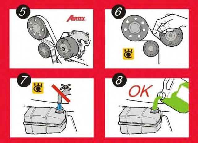 Pompa chłodząca wodna 1217 AIRTEX