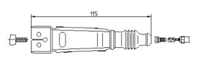 Końcówka świecy zapłonowej 13338A5 Bremi