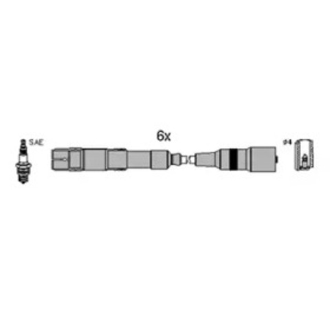 Zestaw przewodów wysokiego napięcia 134796 HITACHI