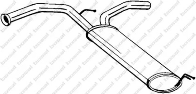Tłumik, tylna część 135721 BOSAL