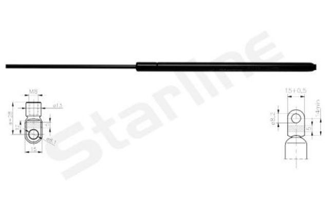 Amortyzator maski 1416805 STARLINE