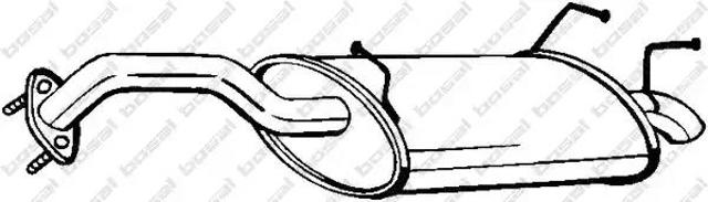 Tłumik, tylna część Ford Fiesta GFJ