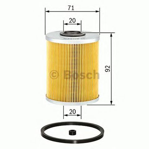Filtr paliwa 1457429656 BOSCH