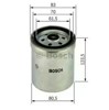 Filtr paliwa 1457434154 BOSCH