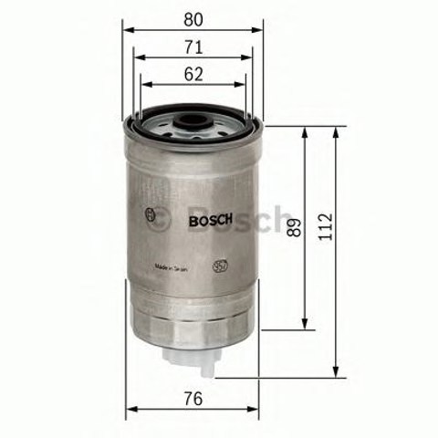 Filtr paliwa 1457434291 BOSCH