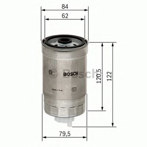 Filtr paliwa 1457434435 BOSCH