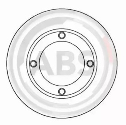 Tarcza hamulcowa przednia 15025 ABS