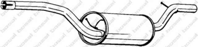 Tłumik, tylna część 154513 BOSAL